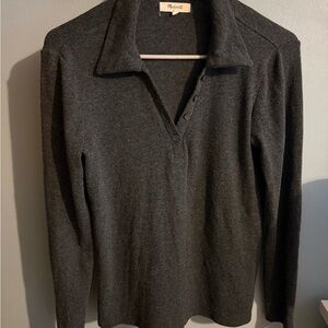 Madewell Charcoal Gray Women's Top